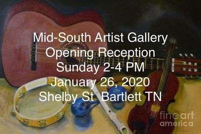 Mid-South Artist Gallery Exhibit Opens Jan 26, 2020 in Bartlett TN